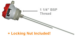 Resistive Level Sensor (2 rods) incl. PP locking nut