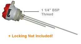 Resistive Level Sensor (3 rods) incl. PP locking nut